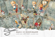 Alice in Wonderland Junk Journal Kit, an Illustration by meribela (Thumbnail 1 of 7)