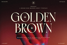 Golden Brown - Modern Serif Typeface