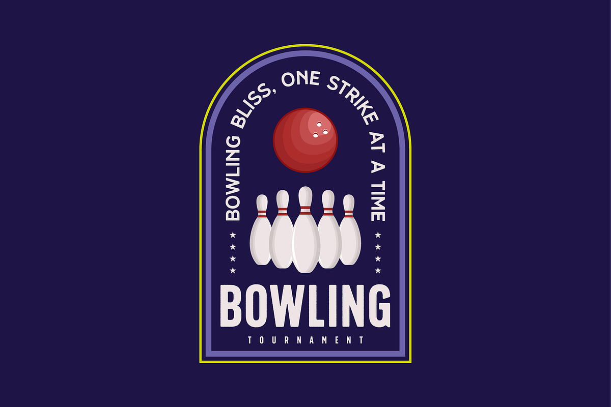 bowling logo template emblem element, a Branding & Logo Template by Pyruos ID