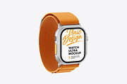 Watch Ultra Mockup, a Wearable Device Mockup by UnicDesign (Thumbnail 7 of 7)