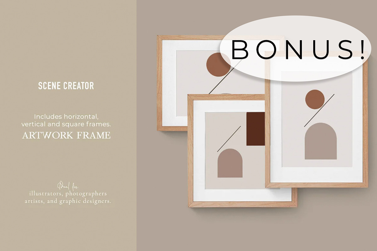 WHITE CANVAS. MOCKUP BUNDLE., a Poster Template by OntheMoon (Photo 8 of 10)