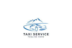 Modern Taxi Service Logo, a Branding & Logo Template by HueNestify
