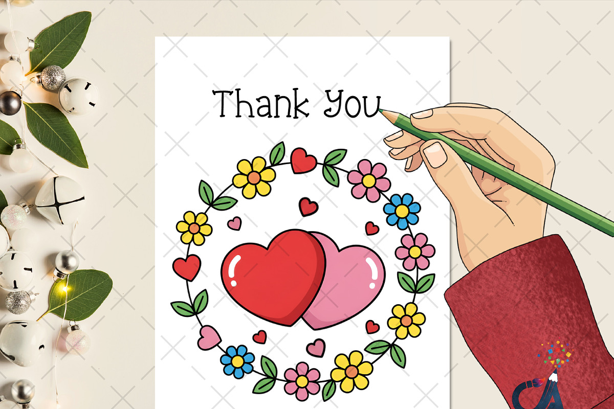 Valentine Heart & Floral Png, an Illustration by Creative Art (Photo 2 of 6)