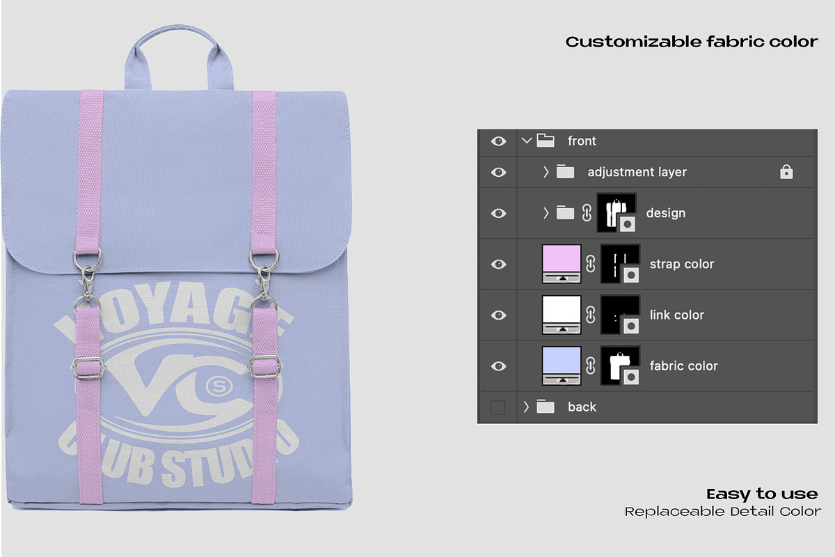 Backpack mockup, an Apparel Mockup by Voyage Studio (Photo 3 of 3)