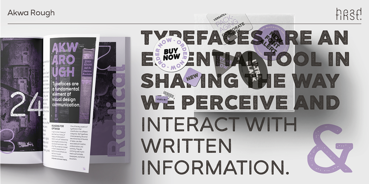 Akwa Rough, a Sans Serif Font by HeadFirst (Photo 16 of 17)