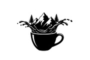 Mountain Coffee Cup Design Bundle, an Illustration by yasushie (Thumbnail 13 of 31)