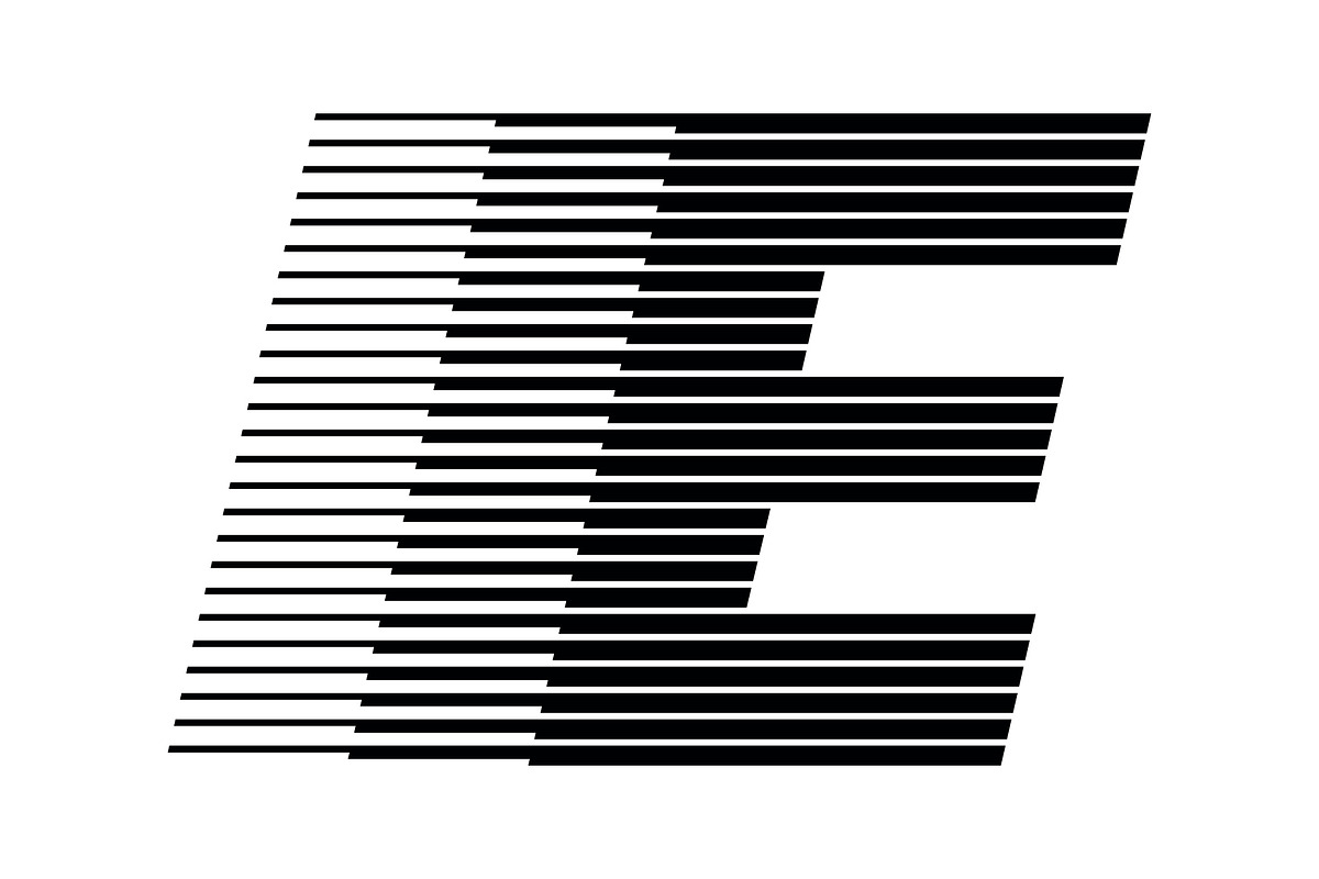 Letter E speed motion lines logo, a Branding & Logo Template by Leksono (Photo 1 of 2)