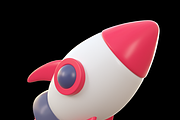 Rocket Space Cartoon, an Object 3D Model by Artix3d Studio (Thumbnail 7 of 9)