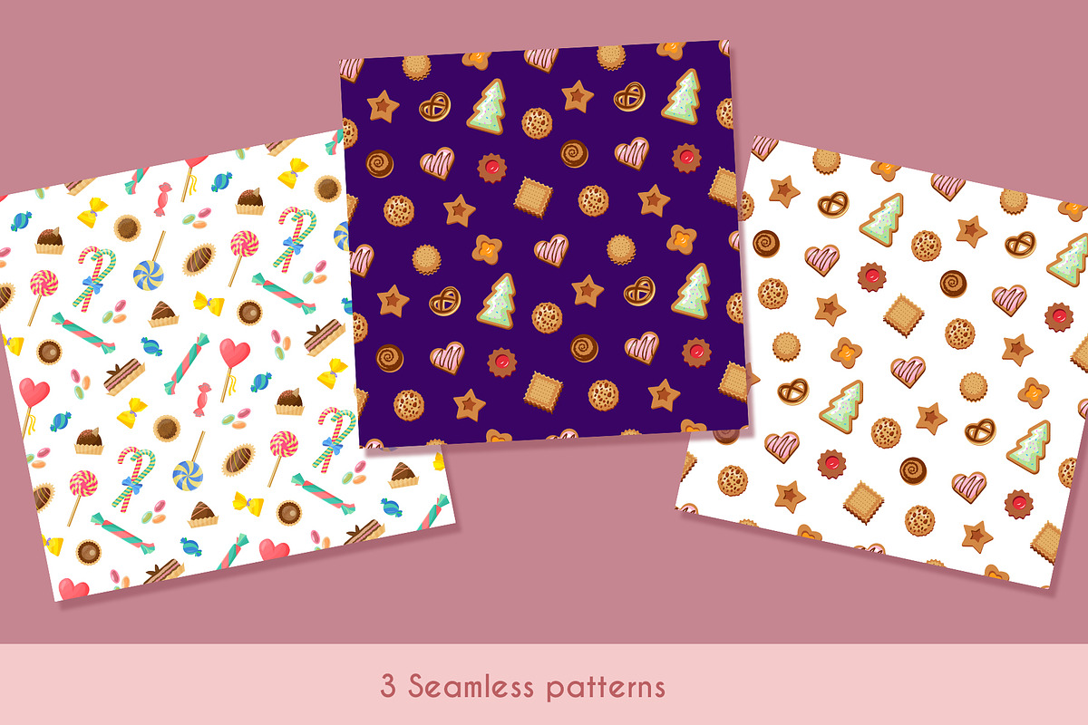 Candies and Cookies Clipart Set, a Pattern Graphic by Natali_Zhy (Photo 6 of 7)
