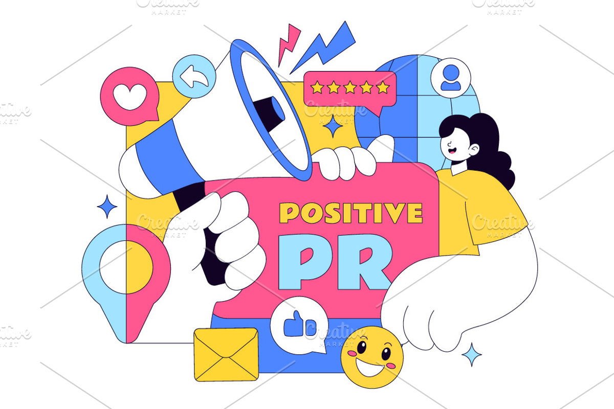 10 Public Relations Positive, a Person Illustration by denayunebgt (Photo 4 of 4)