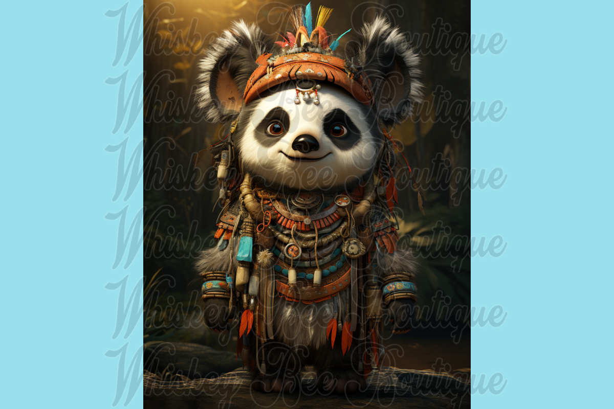 Cute Cartoon Shaman Animals, a Wallpaper Graphic by Whiskey Bee Boutique (Photo 14 of 21)