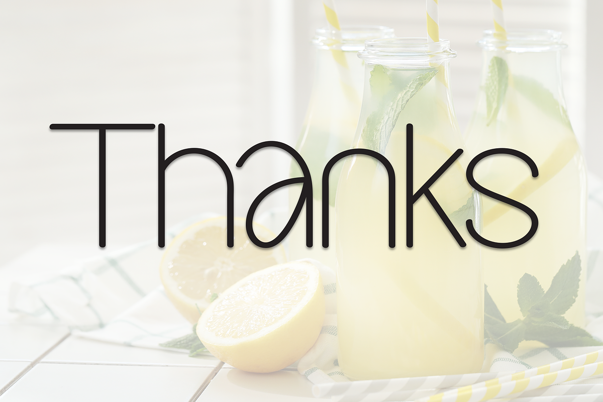 Lemonade Smoothies | Script Font, a Script Font by Scratchones (Photo 8 of 8)