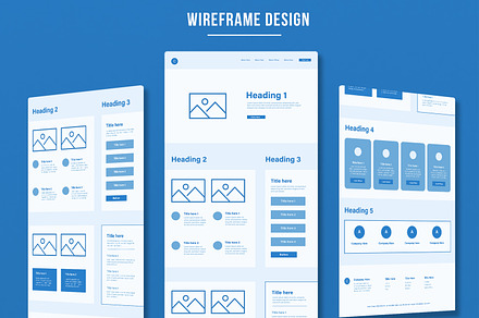 Wireframe Templates for Websites, a Wireframe Template by MightyDesign