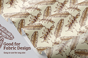 Tropical Plant Pattern & Elements, an Illustration by Dawnside Graphic (Thumbnail 4 of 5)