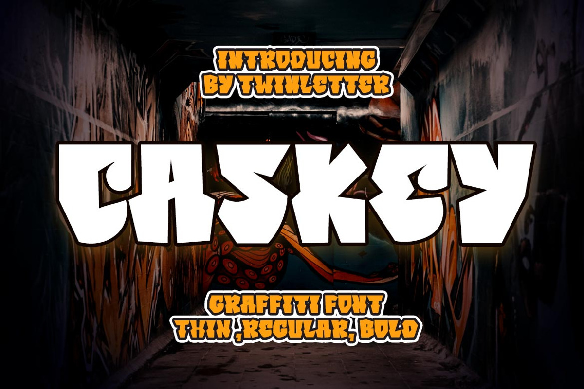 Caskey, a Font by twinstd (Photo 1 of 11)