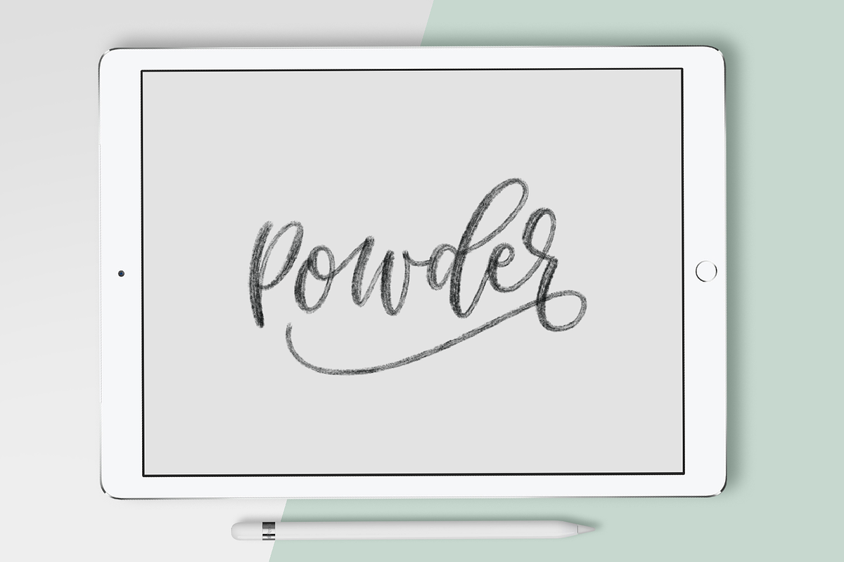 iPad Lettering Brush for Procreate, a Brush Add-On by Hewitt Avenue (Photo 3 of 3)