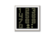 Gold numbers on a black background, an Outline Icon by RODINA (Thumbnail 3 of 3)