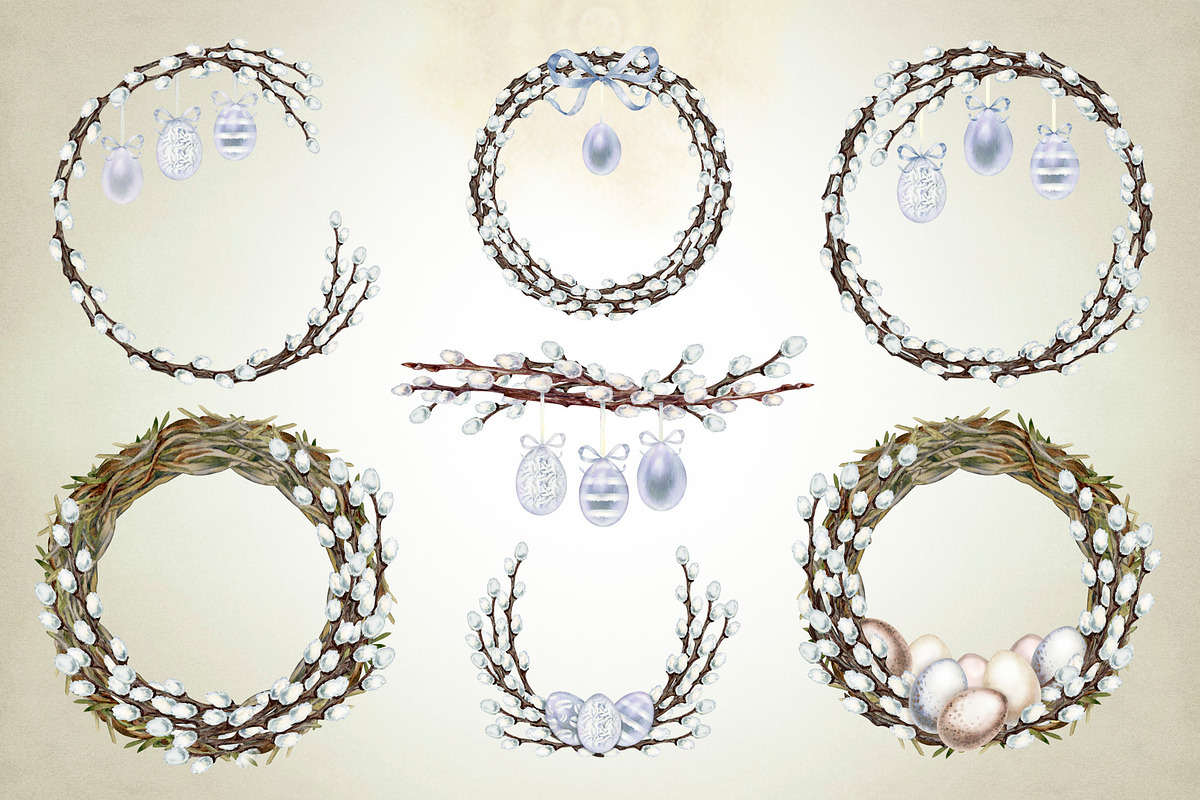 Religious Easter Watercolor Clipart, a Seasonal Illustration by EL_SUHOVA (Photo 4 of 8)