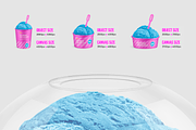 Ice cream cup mockup set, a Cups & Container Mockup by BlackMockup (Thumbnail 3 of 10)