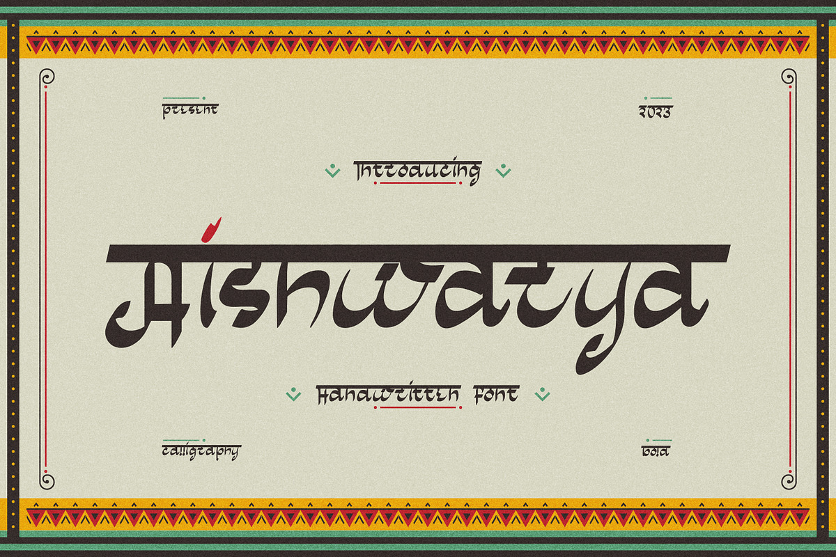 Aishwarya Indian Serif, a Serif Font by infernostudio3 (Photo 1 of 11)