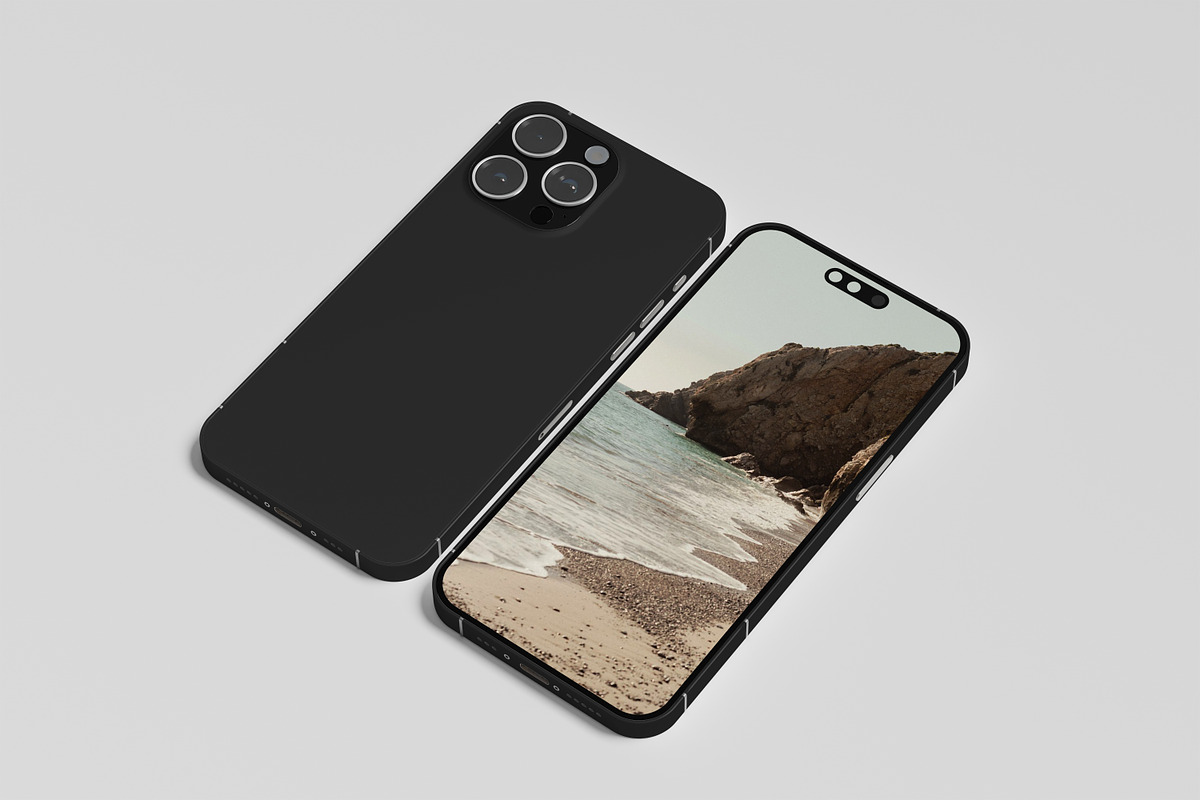 iphone 15 pro, an iPhone Mockup by kebunmockup (Photo 2 of 5)