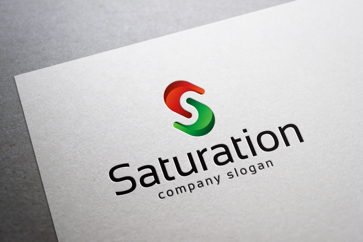 Saturation Logo, a Branding & Logo Template by EmilGuseinov (Photo 1 of 2)