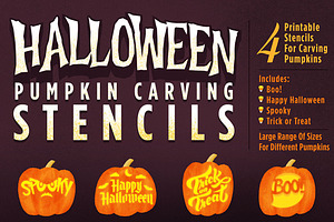 Halloween Pumpkin Carving Stencils