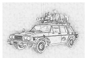 Architecture Line Drawing Photoshop, an Action Add-On by Photoshop Action (Thumbnail 3 of 13)
