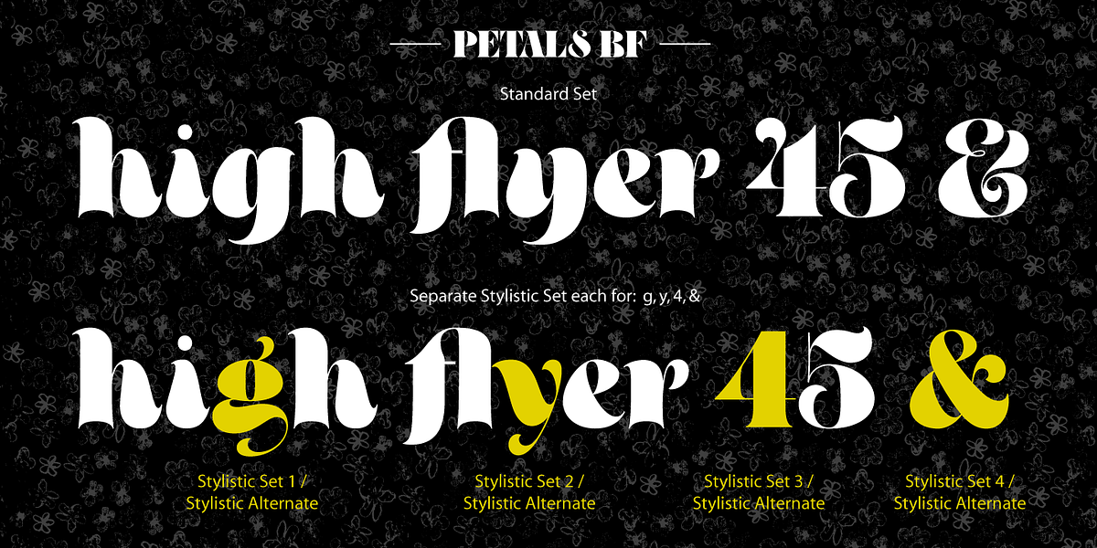 Petals BF, a Serif Font by Bomparte’s Fonts (Photo 9 of 11)