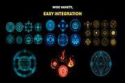 275+ Magic Rune Circles and Glyphs, an Object Graphic by Mikel Blazgad (Thumbnail 3 of 11)