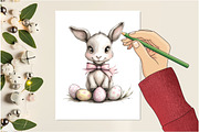 Happy Easter Animal Clipart, an Illustration by Design Market (Thumbnail 5 of 5)