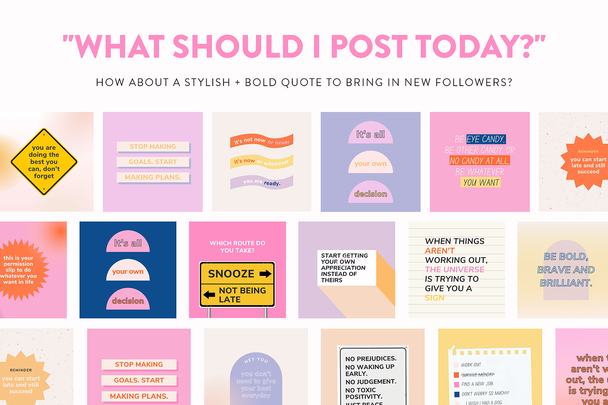 Engagement Instagram Boost Bundle, a Social Media Template by My Social Boutique (Photo 8 of 27)