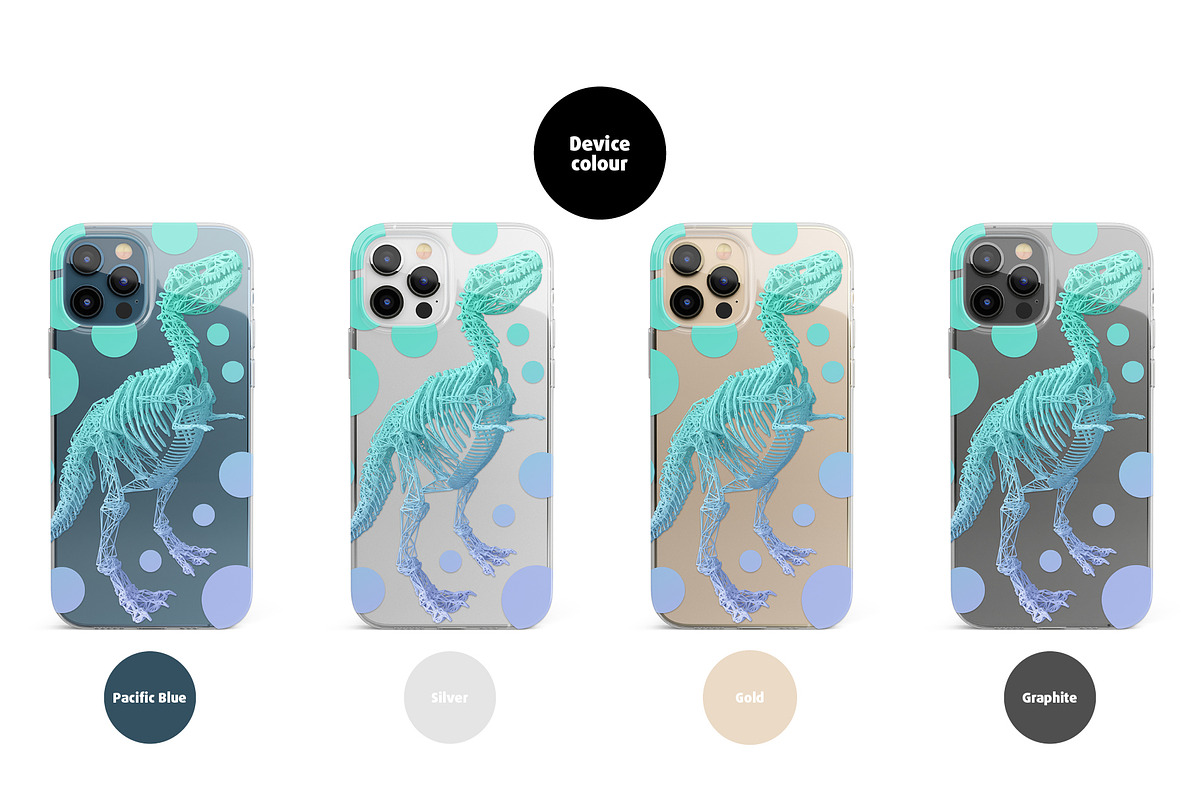 iPhone 12 pro Clear & Frosted case, an iPhone Mockup by Colatudo Store (Photo 7 of 9)