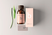 Amber Glass Bottle Mockups, a Cups & Container Mockup by pmvch (Thumbnail 8 of 20)
