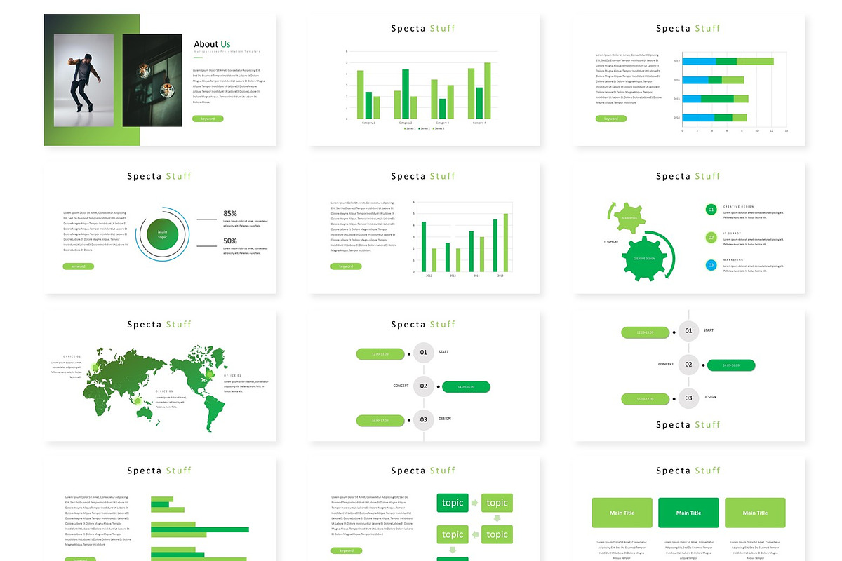 Specta - Google Slides Template, a Presentation Template by AQR Studio