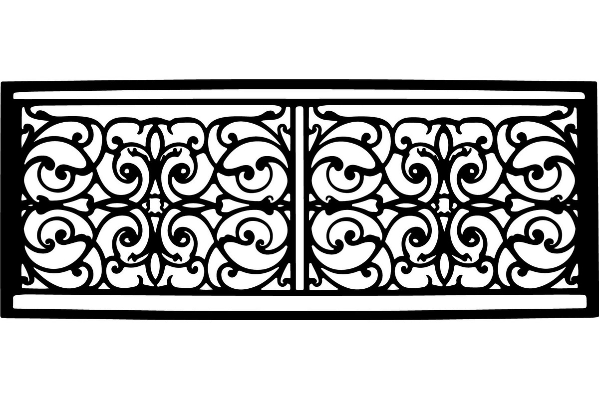 Ornamental Scroll Panel Bundle, a Decorative Illustration by Creativeshirt (Photo 7 of 18)