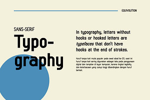 Equivolition Retro Sans Serif Font