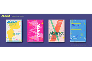 Memphis and hipster style brochure, a Magazine Template by TotallypicRF