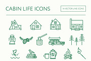 Cabin Life icons, an Icon by the cabin supply co (Thumbnail 1 of 3)