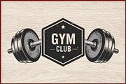 10 Vintage Gym Fitness Logo Badge, a Healthcare Illustration by Artivon (Thumbnail 9 of 11)