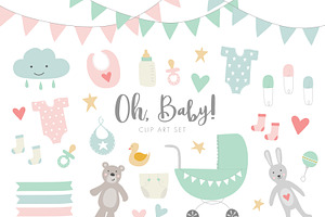 Baby Shower Clip Art - Baby Artwork