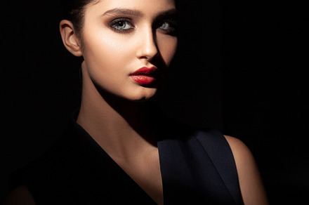 Beautiful young caucasian woman featuring face, female, and portrait, a Beauty & Fashion Photo by sport&beauty stock photo
