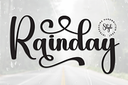 Rainday | Script Font, a Handwritten Font by Scratchones (Thumbnail 1 of 9)