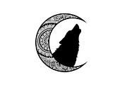 Mandala Moon Wolf SVG Bundle, an Illustration by Gaye Art (Thumbnail 30 of 31)