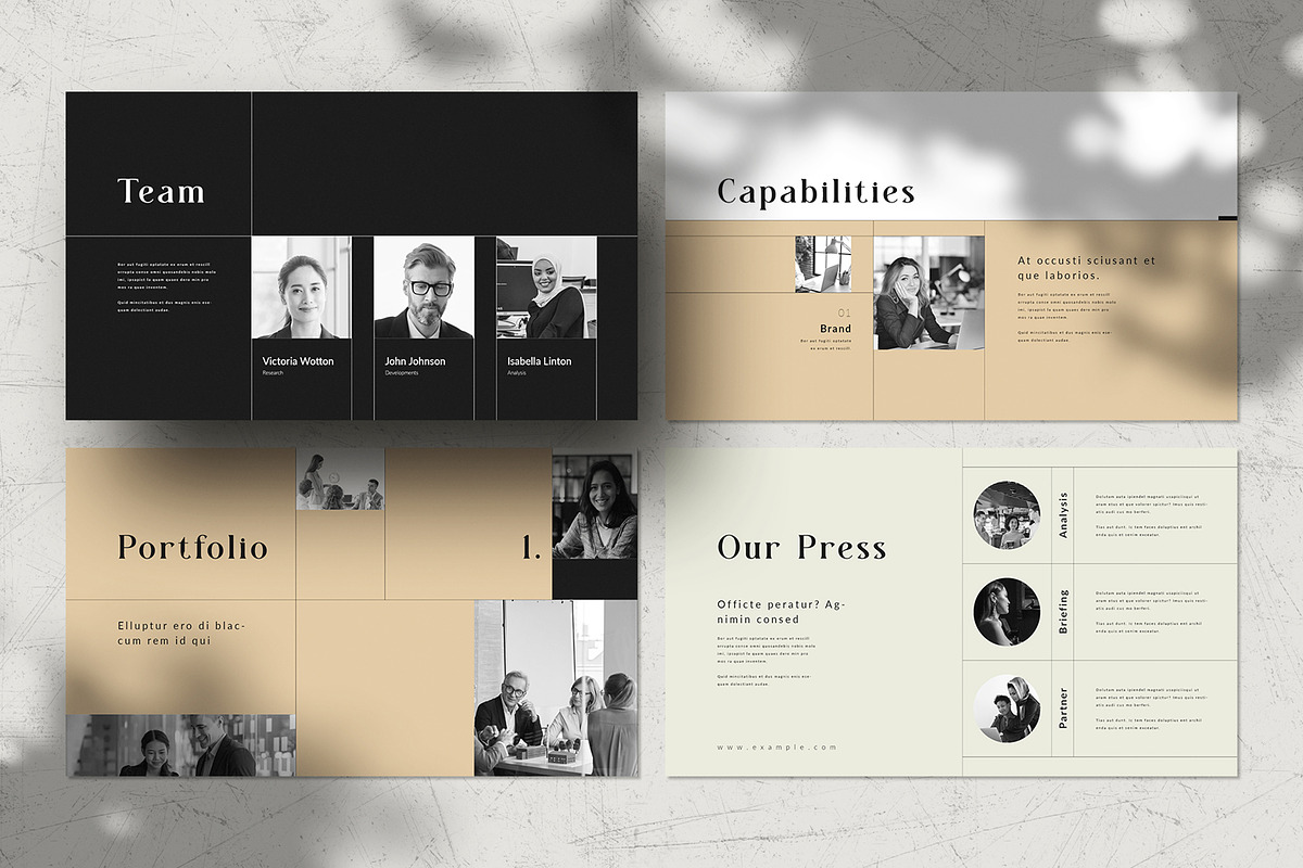 Project Portfolio Template, a Presentation Template by White Graphic