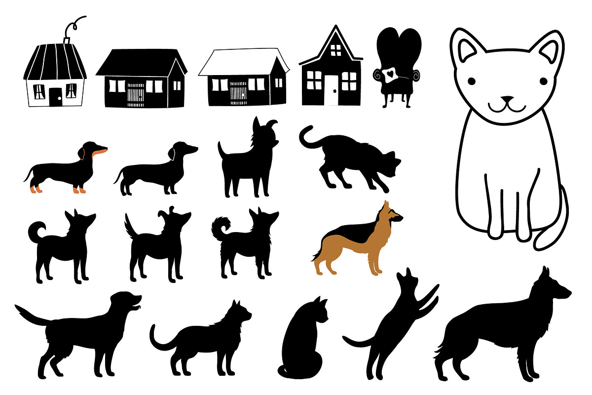 Cat and Dog lover set, an Animal Illustration by JULYMILKS (Photo 3 of 3)