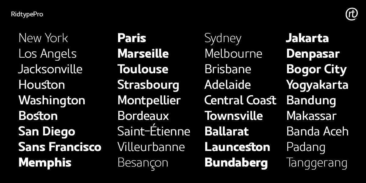 Ridtype Pro, a Sans Serif Font by Ridtype Foundry (Photo 3 of 12)