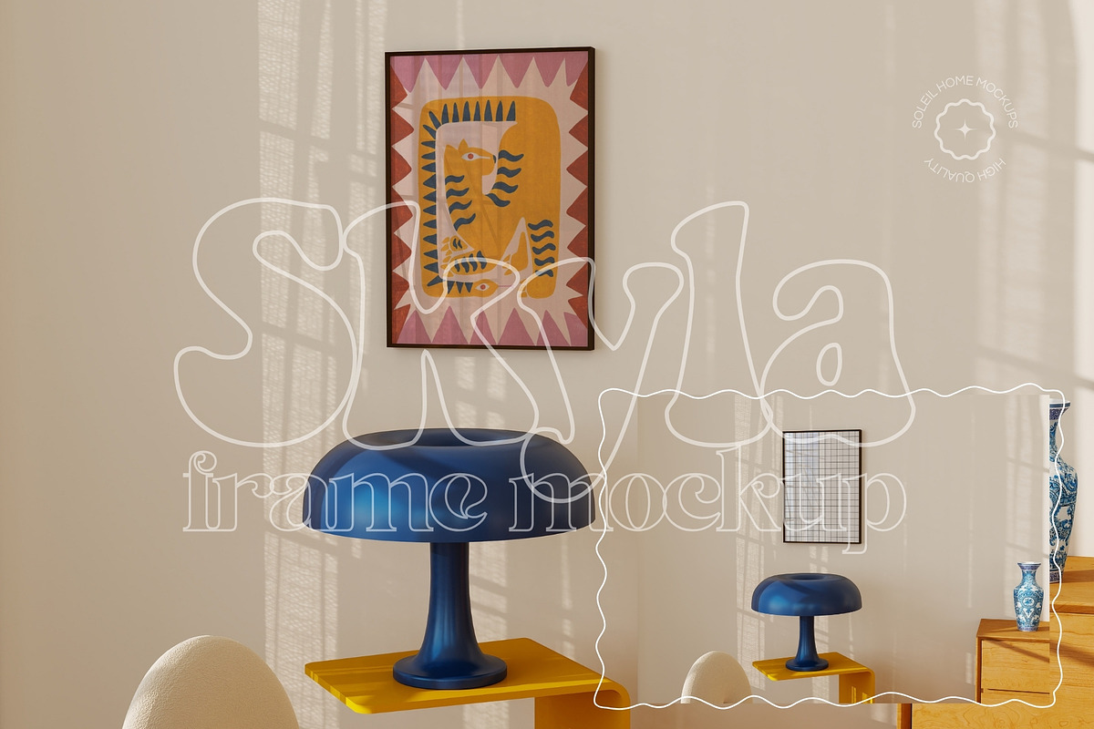 SKYLA | Colorful frame mockup bundle, a Household Mockup by SoleilHomeMockups (Photo 10 of 15)