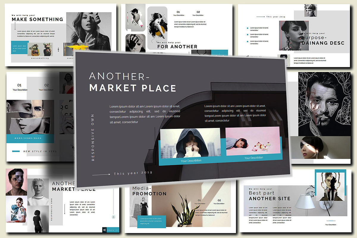 Minimal Corporation Powerpoint, a Presentation Template by Putra Khan (Photo 6 of 8)