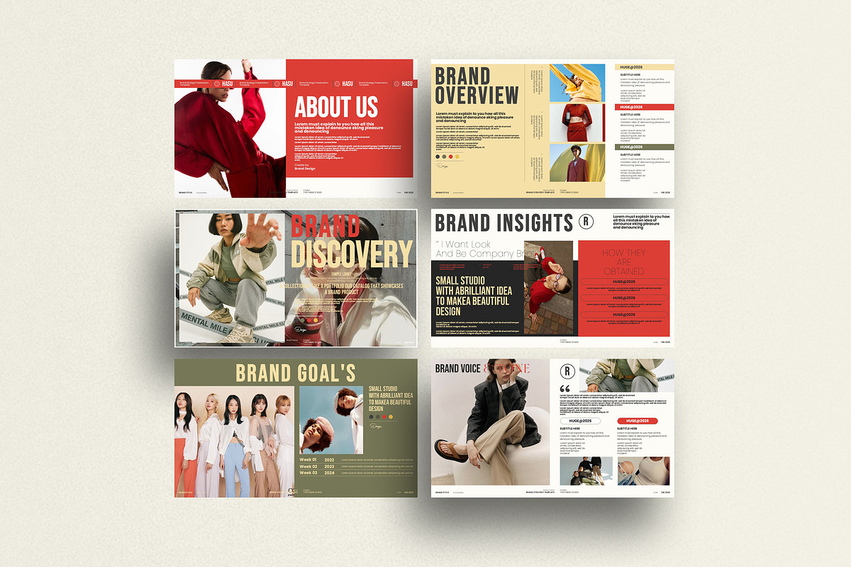 Brand Strategy Presentation Template, a Presentation Template by Aura Agency (Photo 6 of 9)